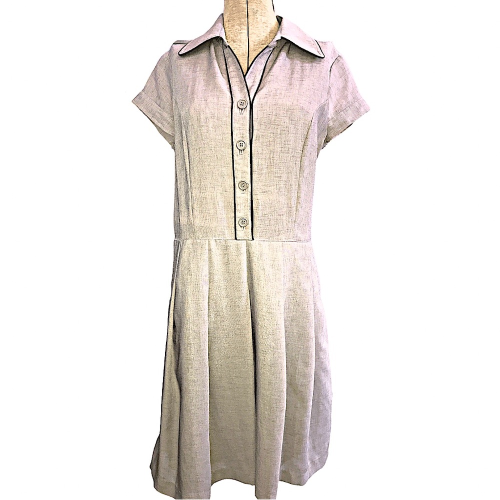 Vintage-Tailored Tan Japanese Schoolgirl Dress